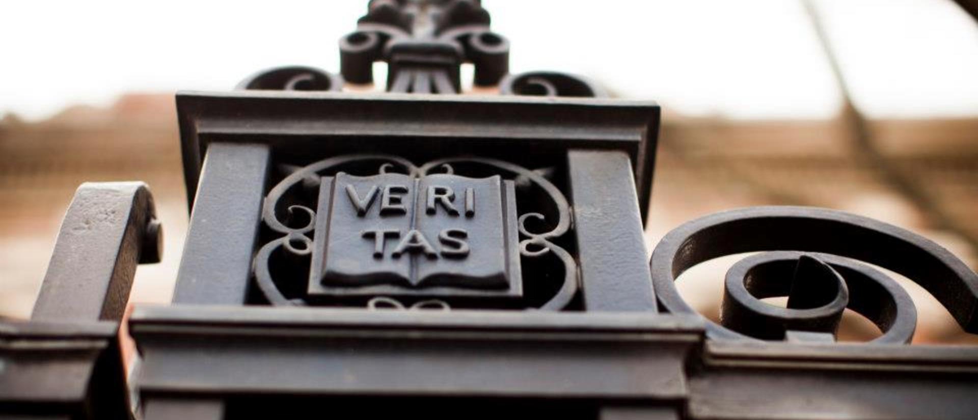 Veritas Logo Ironwork